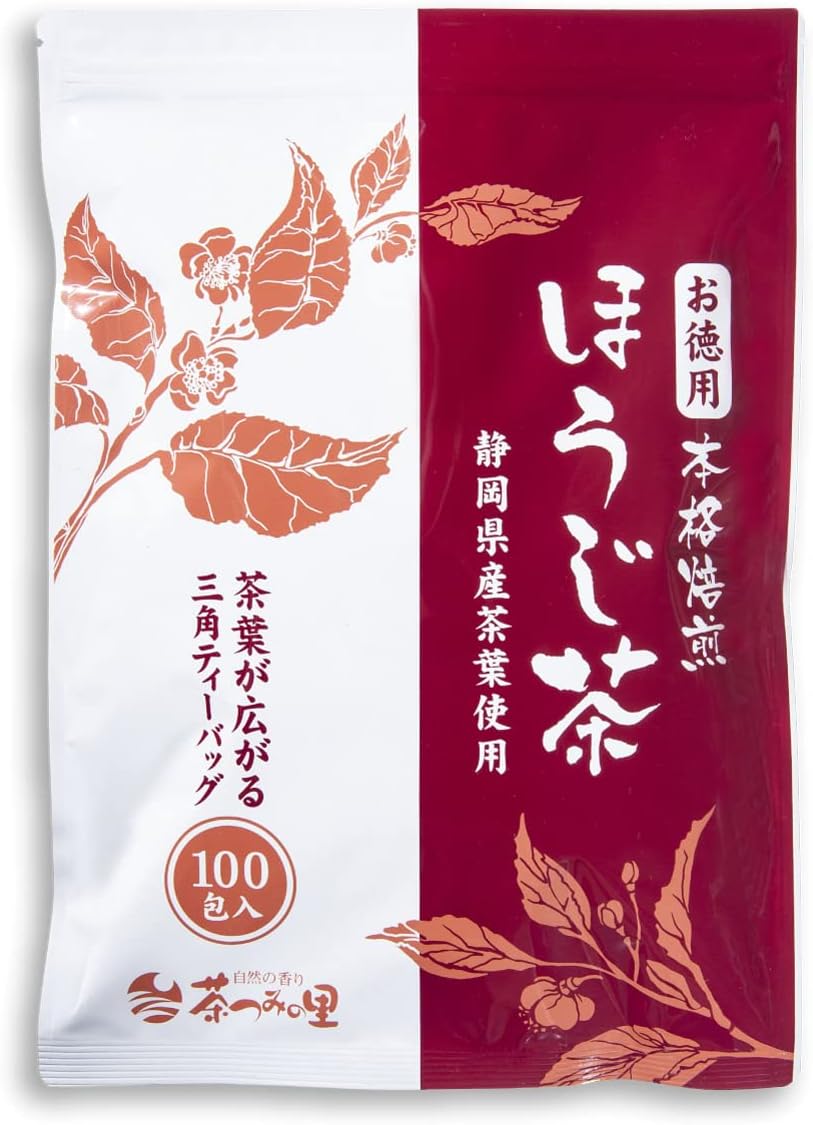 Chatsumi no Sato Value Roasted Tea Bags, Large Capacity, 0.1 oz (2.5 g) x 100 Pieces, Shizuoka Roasted Tea Pack