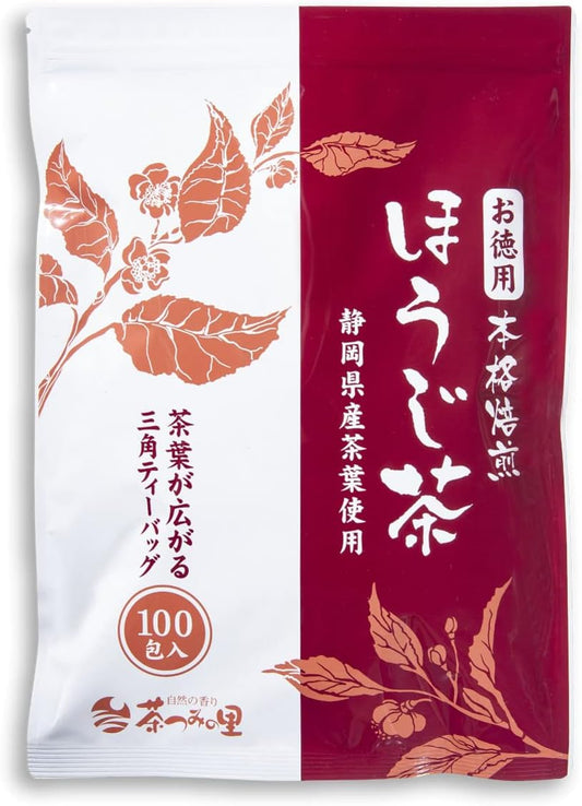 Chatsumi no Sato Value Roasted Tea Bags, Large Capacity, 0.1 oz (2.5 g) x 100 Pieces, Shizuoka Roasted Tea Pack