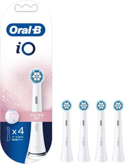 Braun Genuine Brown Oral B iO Replacement Brush, Gentle Care, White, Pack of 4 iORBSW-4EL iO Series Only