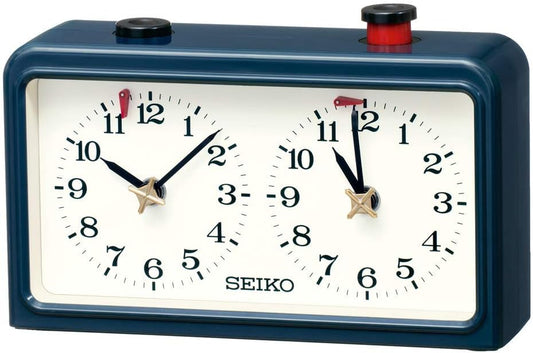 Seiko Clock BZ361L Game Watch Dark Blue 4.6 x 7.1 x 2.2 inches (117 x 181 x 55 mm)