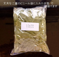 Shizuoka Tea Commercial Tea Bags, 0.3 oz (10 g), 100 Counts, 3.2 lbs (1 kg), 1 Bag, Deep Steamed Tea, For Summer, Cold Brew Tea