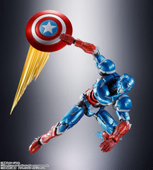 S.H. Figuarts Captain America (Tech On The Avengers), Approx. 6.1 inches (155 mm), PVC, ABS,   Die Cast Pre-Painted Action Figure