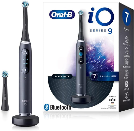 Brown Oral B iO9 Black Onyx Electric Toothbrush iOM92B20BK-W (Amazon.co.jp Exclusive)