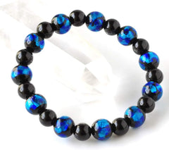 Natural Stone Power Stone Bracelet Firefly Glass Onyx Mens Womens Accessories