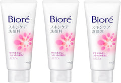 Biore Skin Care Facial Cleanser, Scrub, 4.6 oz (130 g), Set of 3