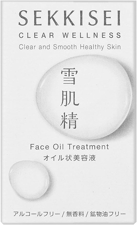 Sekkisei Clear Wellness (Hypoallergenic Formula) Face Oil Treatment Serum Body 45mL 1 piece