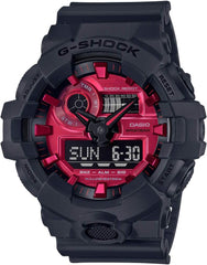 Casio G-Shock GA-700AR-1AJF Men's Watch, Black and Red Series, Shock Resistant Watch