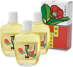 Genuine Goto Specialty Pure Tsubaki Oil, 3.4 fl oz (100 cc), Set of 3, Shinkamigoto Promotion Corporation