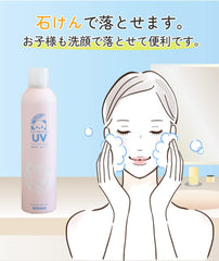 Beuterond Withfam UV Spray (Made in Japan, SPF50+, PA++++) Botanical Floral Fragrance Gift Large Capacity Sunscreen Spray 250g