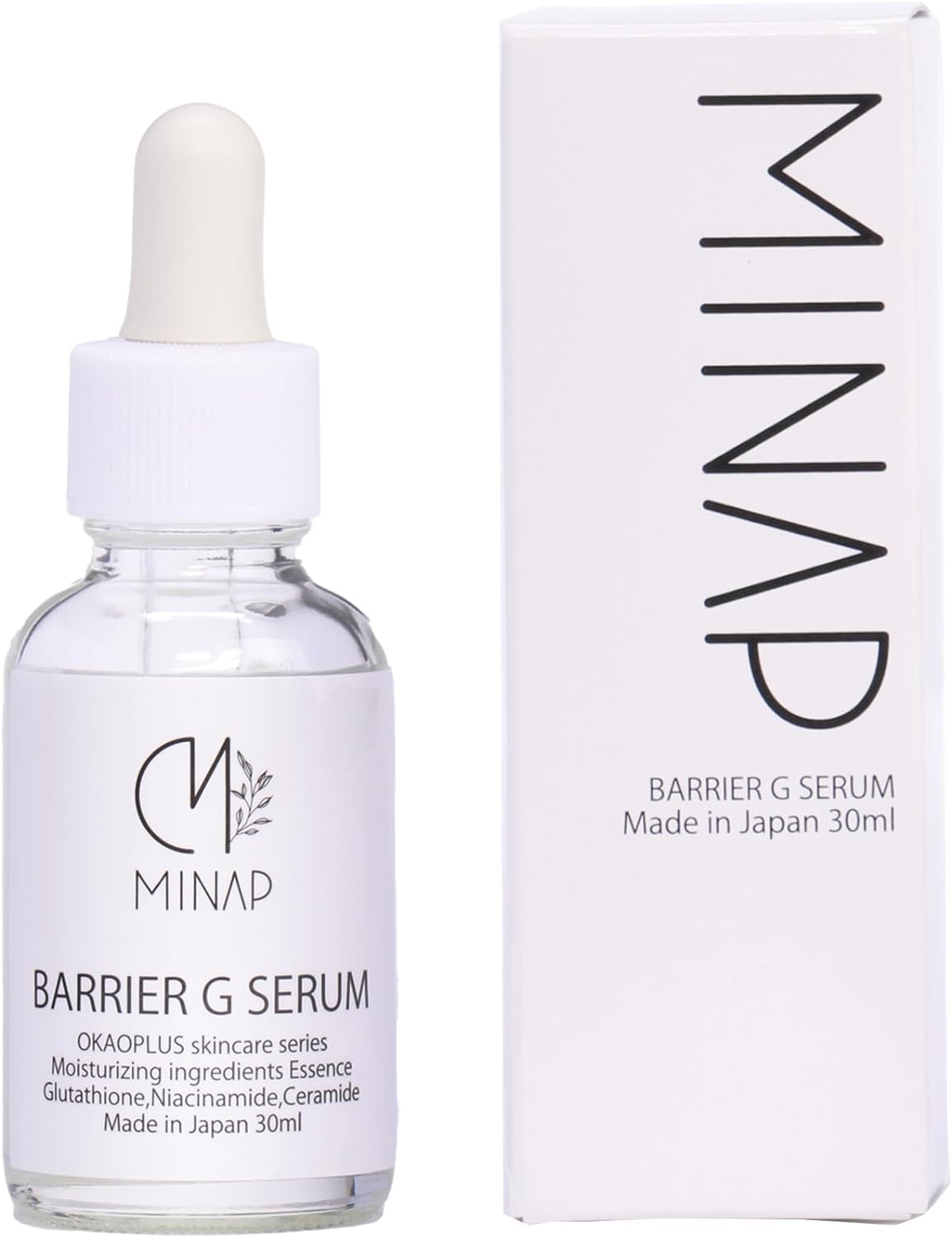 MINAP Barrier G Serum Niacinamide Glutathione, 1.0 fl oz (30 ml), Sensitive Skin