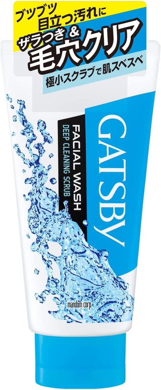 Mandom GATSBY Gatsby Facial Wash Deep Cleaning Scrub (130g) for Men Facial Wash