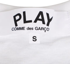 Play Comme des Garcons Long Sleeve T-Shirt, Men's T-Shirt, Long Sleeve, Cut and Sewn, Long T-Shirt, Red Heart, Logo, Play COMME des GARCONS LONG SLEEVE T-SHIRT