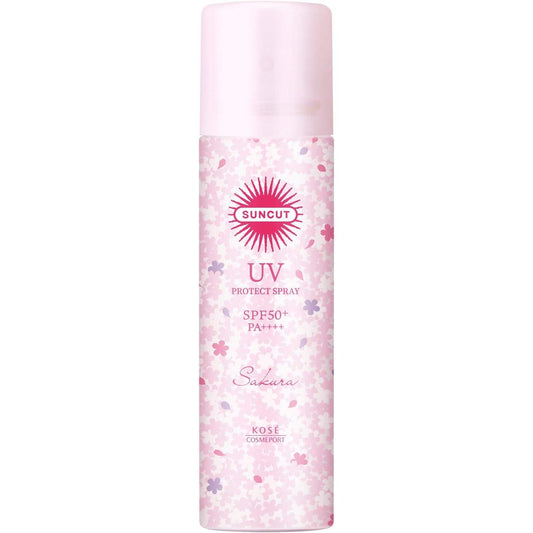 Suncut KOSE Sunscreen UV Spray SPF50+ PA++++ Waterproof Cherry Blossom Scent 100g (x 1)