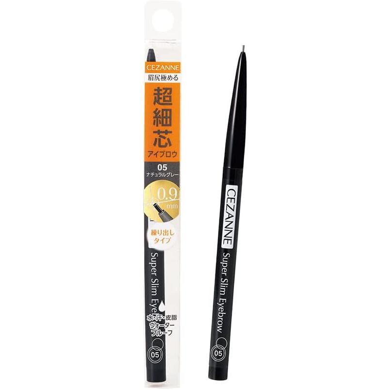 Cezanne Super Fine Eyebrow 05 Natural Gray 0.02g Eyebrow Extension Type Natural Gray Waterproof
