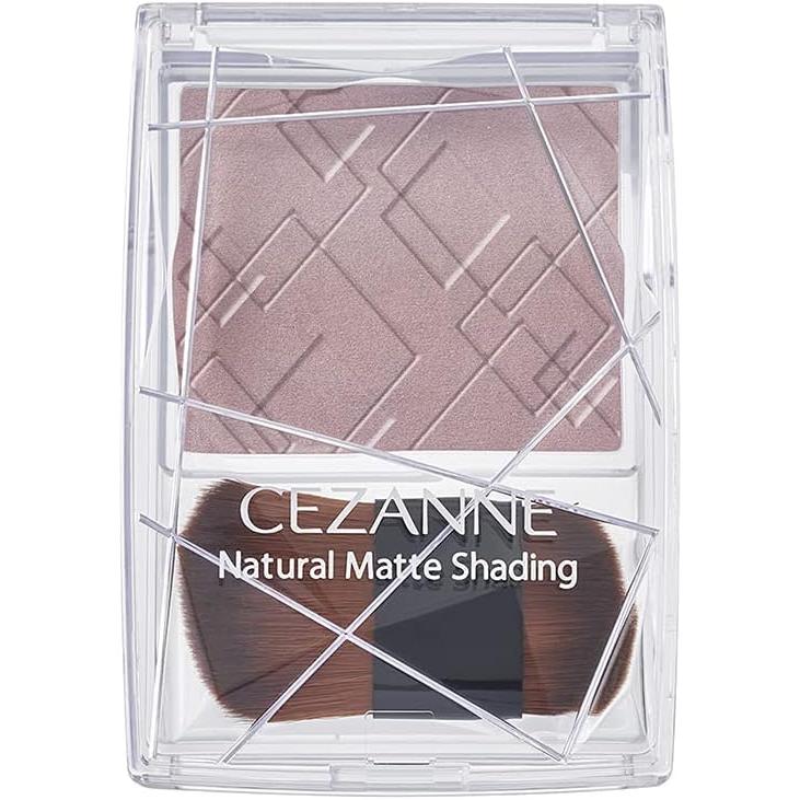 Cezanne Powder Natural Matte Shading 02 Cool Tone 2.7g Shadow Color Small Face Gray Mauve Brown