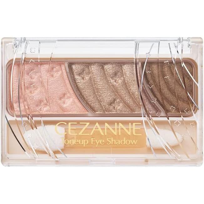 Cezanne Tone Up Eyeshadow 11 Taupe Brown 2.7g 3 Color Eyeshadow with Tip