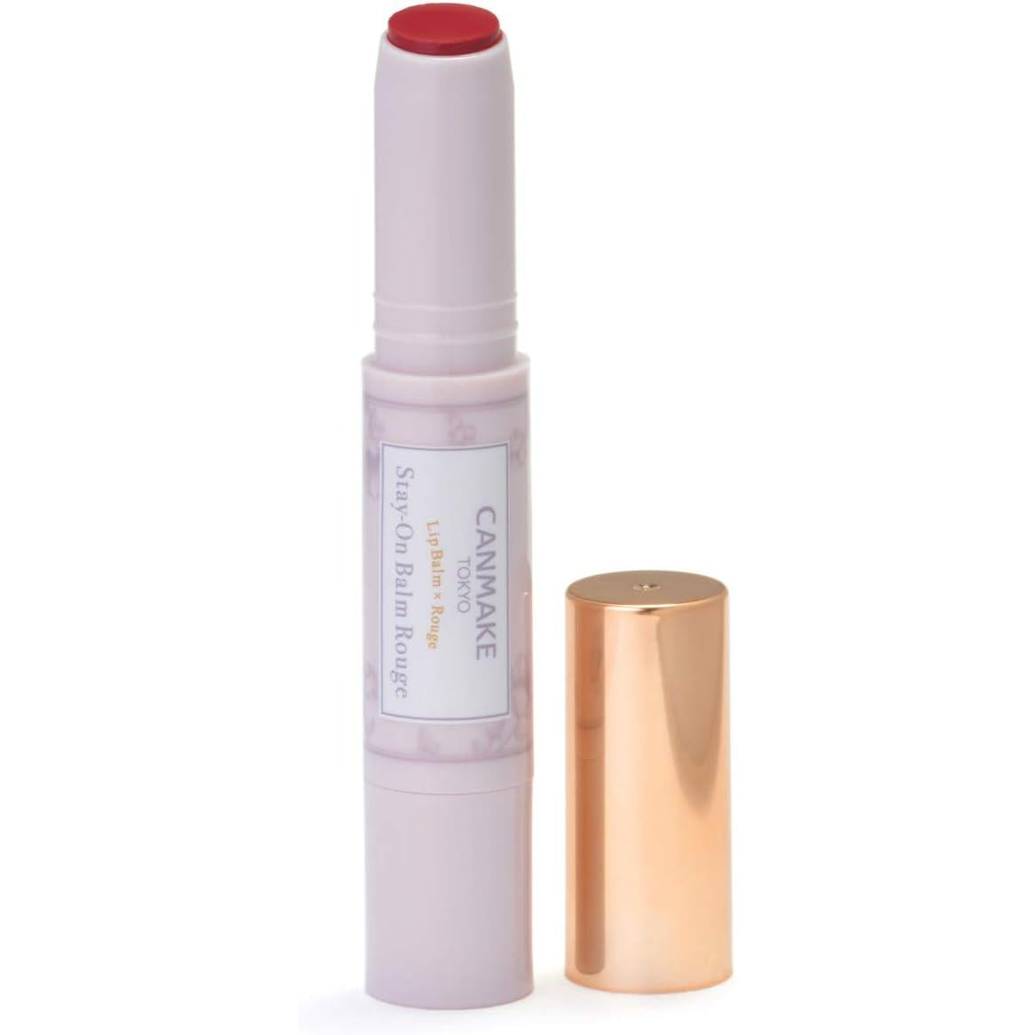 Canmake Stay-on Balm Rouge 19 Lipstick Single Item Ruby Prism Rose 2.8g (x 1)