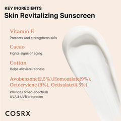 CosRx, Vitamin E, Vitalizing Sunscreen, SPF Number 50+, 50ml (1.69 fl oz)