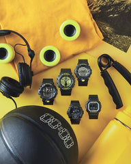 Casio AWG-M100 Series G-Shock Radio Solar Wristwatch, Limited Edition / Black and Yellow Series, Resin Band