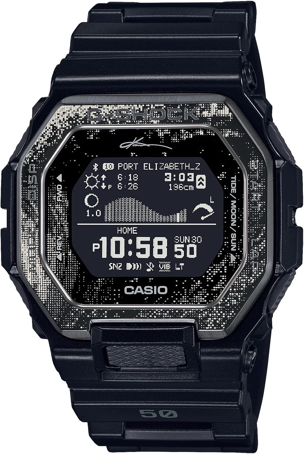 Casio G-LIDE GBX-100KI-1JR Smartphone Link Igarashi Canoa Signature Model Men's Wristwatch, Black, Limited edition model / 50 Arashi Kanoa signature model