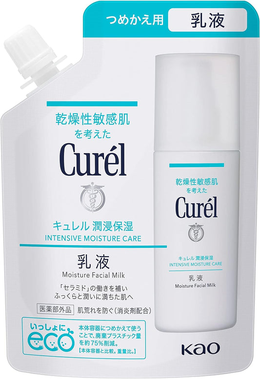 Curel Wet Moisturizing Milky Lotion Refill 1.0 Pieces