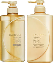 [Japanese Shampoo and Conditioner] Bulk Purchase TSUBAKI Premium Repair Damage Repair Shampoo Conditioner Bottle Set 490ml x 2 pieces