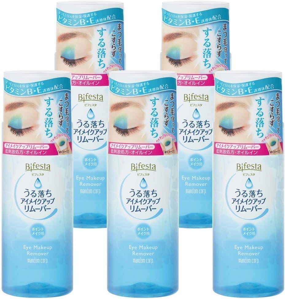 Bifesta Cleansing Eye Makeup Remover (5.1 fl oz (145 ml) x 5 Pieces)