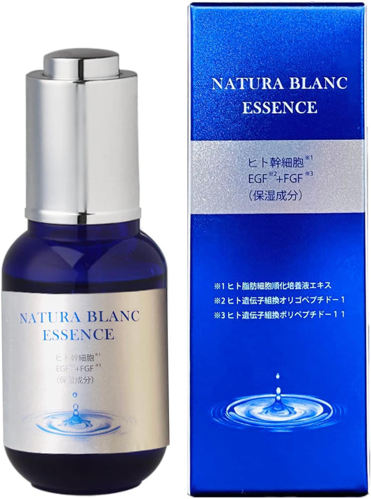 NATURA BLANC Featured Ingredients Human Stem Cells, EGF, FGF, Hydroquinone, Moisturizes Your Skin, Ceramide, Humanized Ceramide, Hyaluronic Acid, Human Stem Cell Culture Solution, Vitamin C Derivatives, Essence, Next Generation Retinol