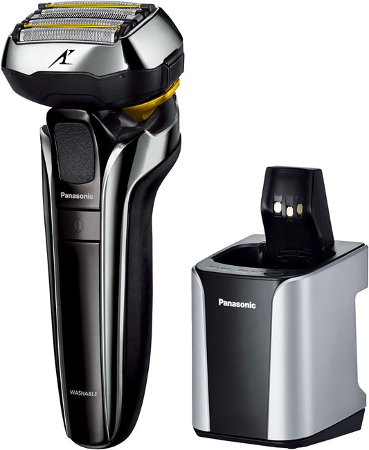 Panasonic ES-LV9F-S Lamdash Men's Shaver, Linear with 5 Blades, Silver Tone