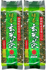 Ochanomaruko Green Tea Brown Rice Tea Made in Shizuoka Prefecture, 10.6 oz (300 g) x 2 Packs