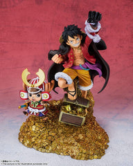 BANDAI SPIRITS Figuarts Zero One Piece Monkey D. Luffy - WT100 Commemorative, Painted by Eiichiro Oda, 100 Views of the Great Pirates - Approx. 7.5 inches (190 mm), ABS   PVC Pre-painted Complete Figure 201924