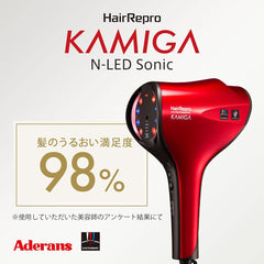 Aderans Hair Beauty Beauty   Scalp Care Dryer, Hair Repro KAMIGA N-LED, Sonic Italian Red, Hair Care, Scalp Care, Temperature Automatic Adjustment, Quick Drying, Anti-Static, Negative Ion Ion, LED, 1200 W, Cassa