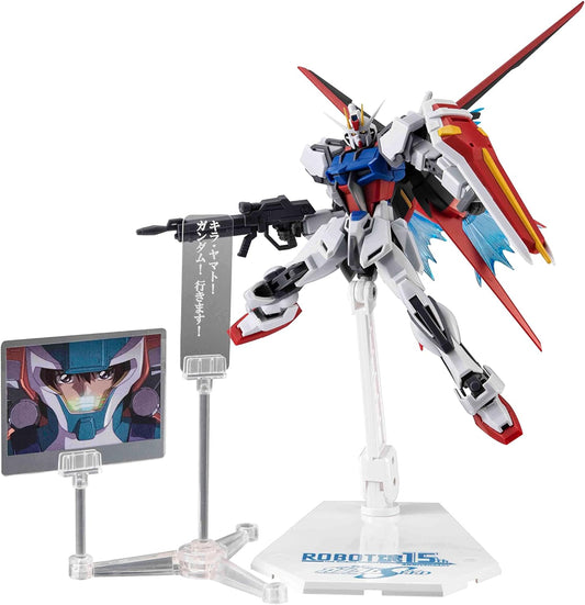 Robot Spirits Mobile Suit Gundam SEED GAT-X105+AQM/E-X01 ALE STRIKE GUNDAM VER. A.N.I.M.E. ROBOT Spirits 15th ANNIVERSARY Pre-Painted Action Figure