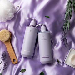 [Japanese Shampoo and Conditioner] Limited Quantity Package Off Relax OR Spa Shampoo Hair Treatment Set Silky Night Repair 260ml Violet Musk Scent Compact Bottle Set