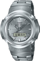 Casio AWM-500D-1A8JF AWM-500D-1A8JF Wristwatch, Full Metal, Radio-Solar, Silver, Limited Edition / Full Metal (Silver), Casual