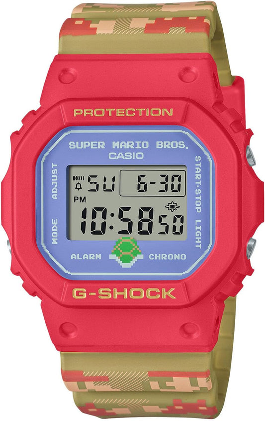 Casio G-Shock DW-5600SMB-4JR Super Mario Brothers Collaboration Model Men's Watch, Multicolor, Limited Edition / Super Mario Brothers collaboration model