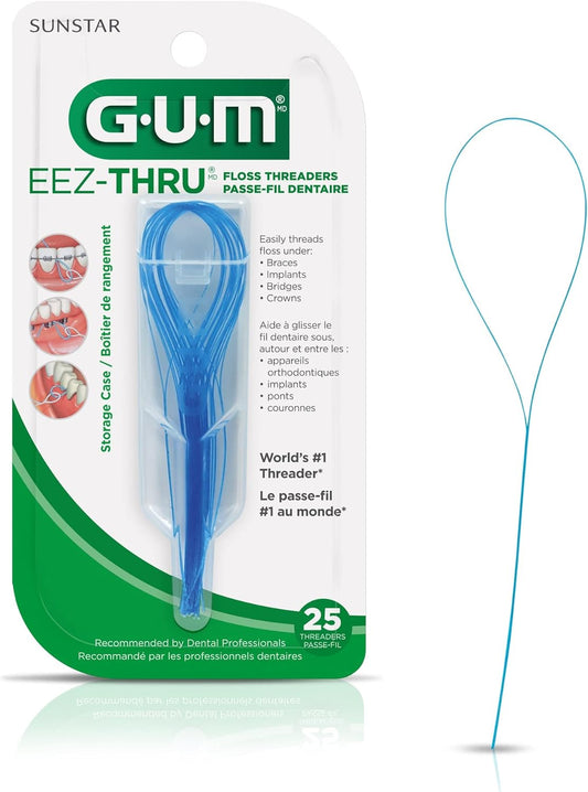 Gum Sunstar 840Ri EEZ Thru Floss Threader 1 Pack Basic Colors