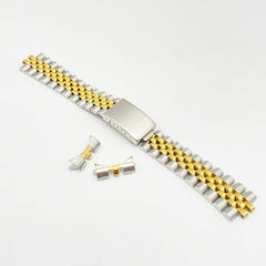 Jubileeless, Jubilee Band, Stainless Steel Strap, Stainless Steel, SS 0.8 inches (20 mm), Wristwatch, Rolex Datejust, Oyster Jubilee, Oyster, Jubilee Combi, Gold, Gold