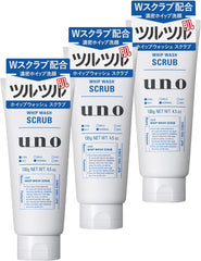 Bulk Purchase Uno Whip Wash (Scrub) Facial Cleanser 130g x 3 pieces