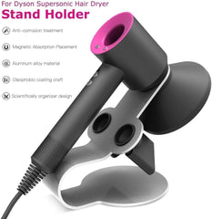 ONKYO Dyson Dryer Holder Dryer Stand for dyson Supersonic HD Hair Dryer Storage with Power Plug Hook Steel (Black)