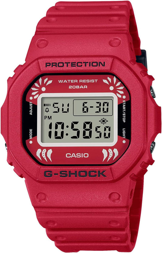 Casio DW-5600DA-4JR Men's Wristwatch, Red, red