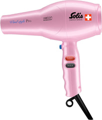 Solis Household Hairdryer, Salon-like Finish, Cool Shot Button, ION Technology, Wind Style Pro, Soft Pink