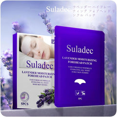 SULADEC Lavender Forehead Wrinkle Mask   Moisturizing Forehead Patch, Forehead Wrinkles Wrinkle Patch for Overnight Sleeping Facial Firming Flush Seal, Hydrogel Technology, Natural Ingredients, Pack of 5