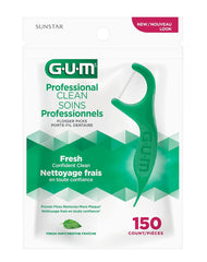 Sunstar GUM Deep Clean Flossers, Fresh Mint Flavor, 150 count, (Pack of 4) by GUM