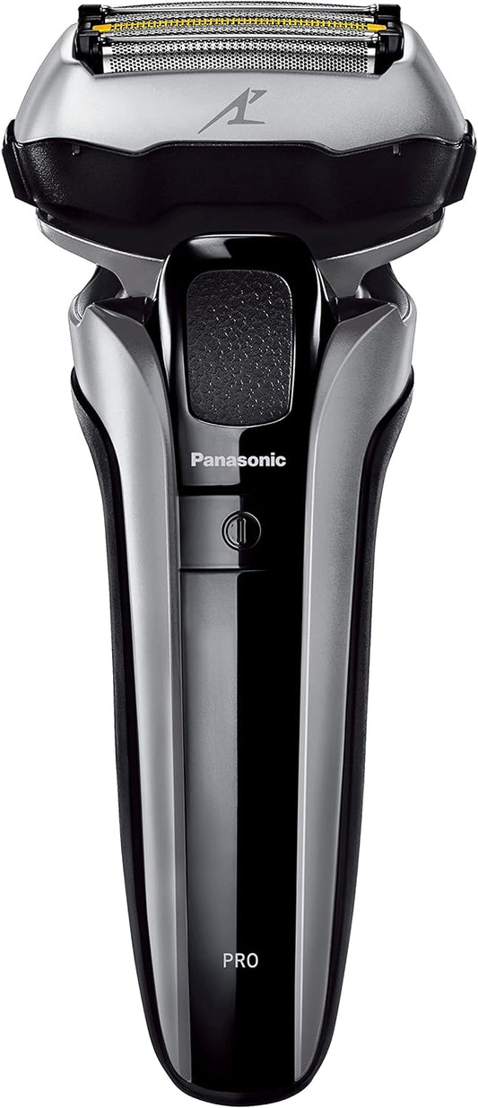 Panasonic ES-LV5J-S Ram Dash PRO Men's Shaver, 5 Blades, Shave Even During Charging, Silver