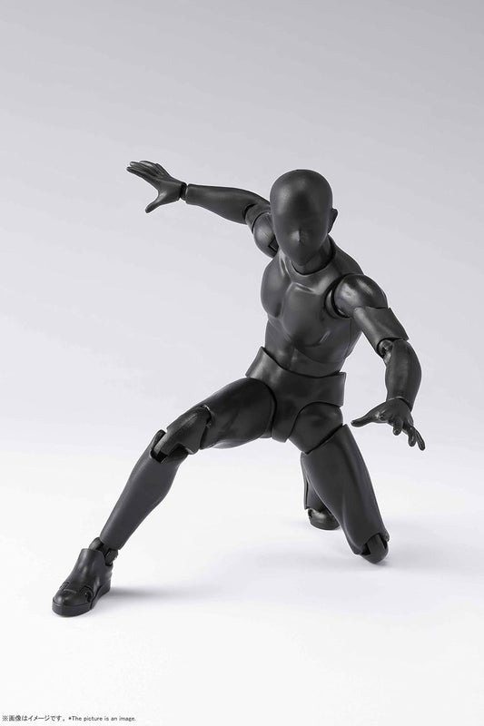 S.H. Figuarts Body-kun DX Set 2 (Solid Black Color Ver.) Approx. 5.9 inches (150 mm), ABS   PVC Action Figure