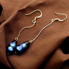 Women's Firefly Glass Earrings, Drips, Drops, Swaying, Dragonfly Ball, Hook Earrings, Okinawa, Ryukyu