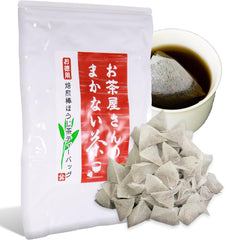 Makanai Hojicha Tea Bag, 0.1 oz (2.5 g) x 100, Large Capacity, Shizuoka Tea Non-woven Fabric, Convenient, Zipper Included, Sanei