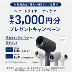 Panasonic EH-NA0J-A Hair Dryer, Nano Care, Equipped with High Penetration Nano-e   Minerals, Compact, Deep Navy