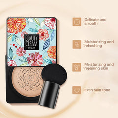 LOPADE Moisturizing Mushroom BB Cream, Cushion, BB Skin Care, Foundation, Thick, Moisturizing, Light and Soft Skin Friendly